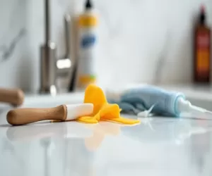 Czym przykleić umywalkę do blatu