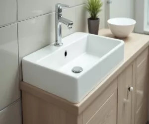 jak wysoko umywalka w łazience