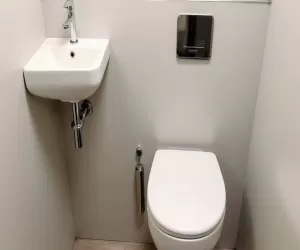 Minimalne wymiary WC z umywalką