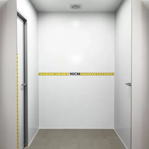 Wymiary toalety publicznej