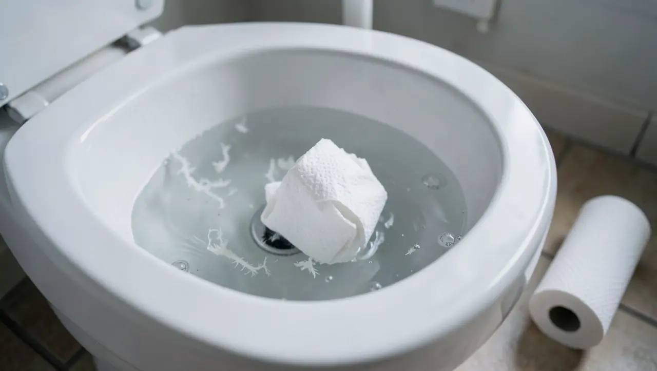 Dlaczego papier toaletowy zapycha toaletę, skoro się rozkłada?