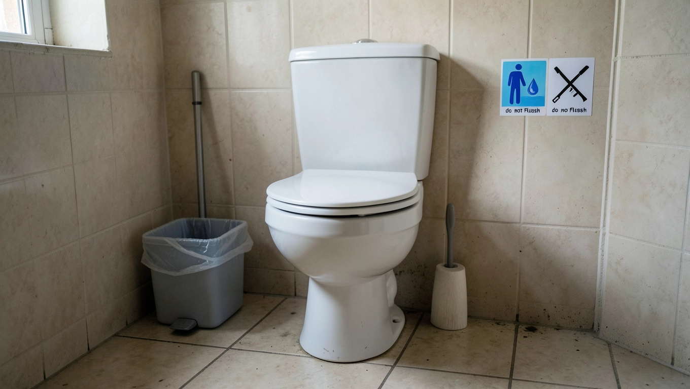 Jak wygląda toaleta na Krecie i co oznaczają piktogramy