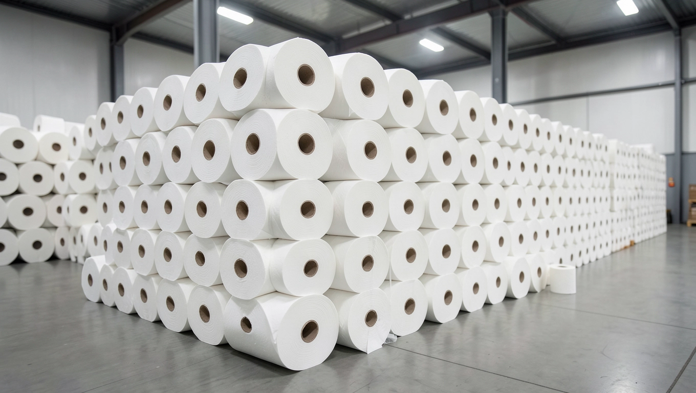 Koszt dużych rolek jumbo papieru toaletowego