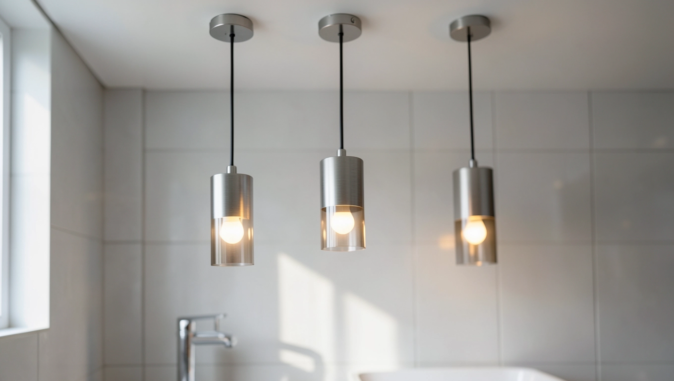 Lampy wiszące do łazienki IP44 i nowoczesne modele