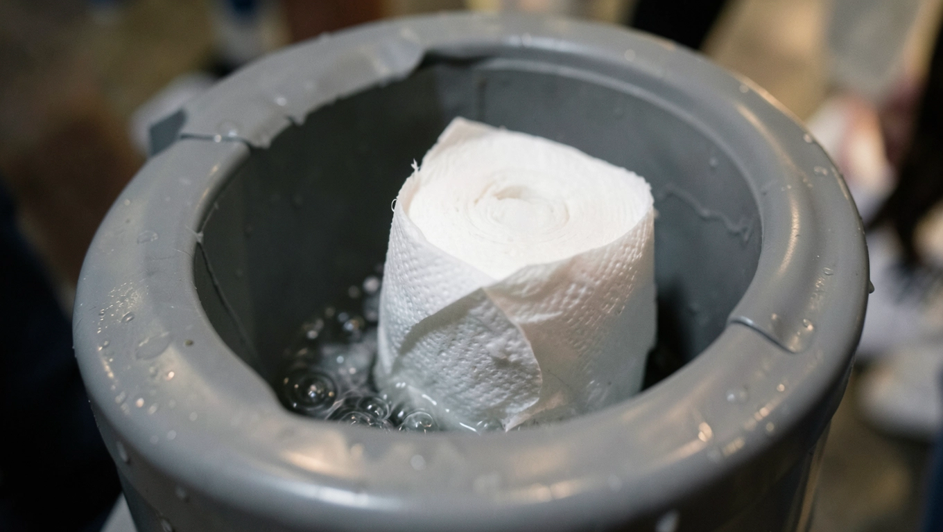 Rozpuszczalny papier w sanitariatach turystycznych