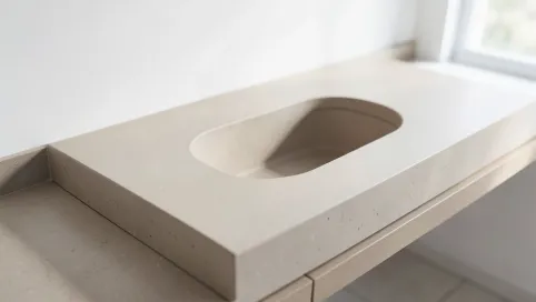 blat pod umywalkę z konglomeratu