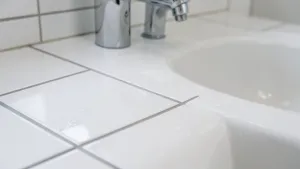 blat z kafelek pod umywalkę