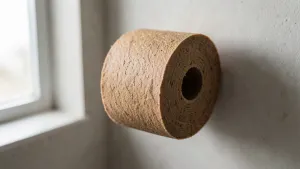 brązowy papier toaletowy