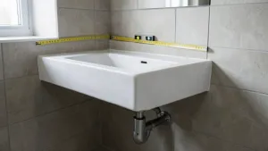 jak wysoko zamontować umywalkę