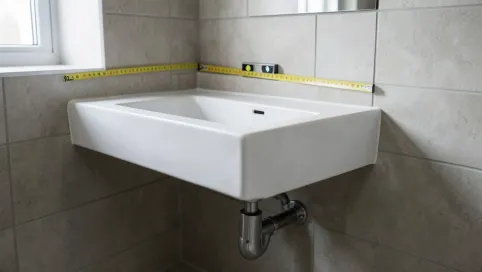 jak wysoko zamontować umywalkę