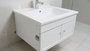 montaz szafki lazienkowej z umywalka