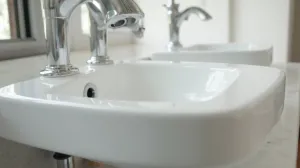 Montaż umywalki nablatowej z baterią