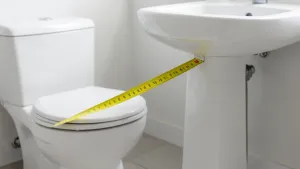 odległość wc od umywalki