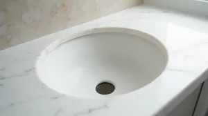 otwór w blacie pod umywalkę