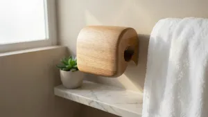 pojemnik na papier toaletowy drewniany