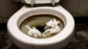 proszę nie wrzucać ręczników papierowych do toalety