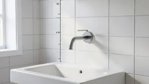 Wysokość baterii umywalkowej podtynkowej