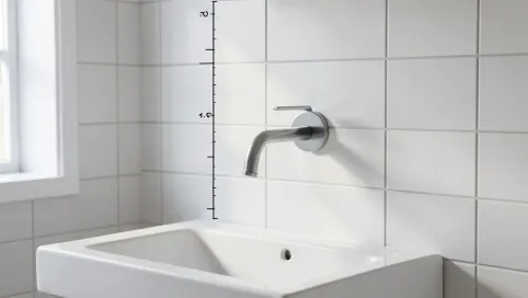 Wysokość baterii umywalkowej podtynkowej