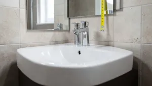 wysokość umywalki w łazience