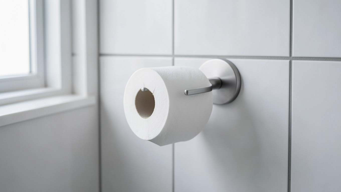 Wieszak na papier toaletowy do małej łazienki sprytne rozwiązania