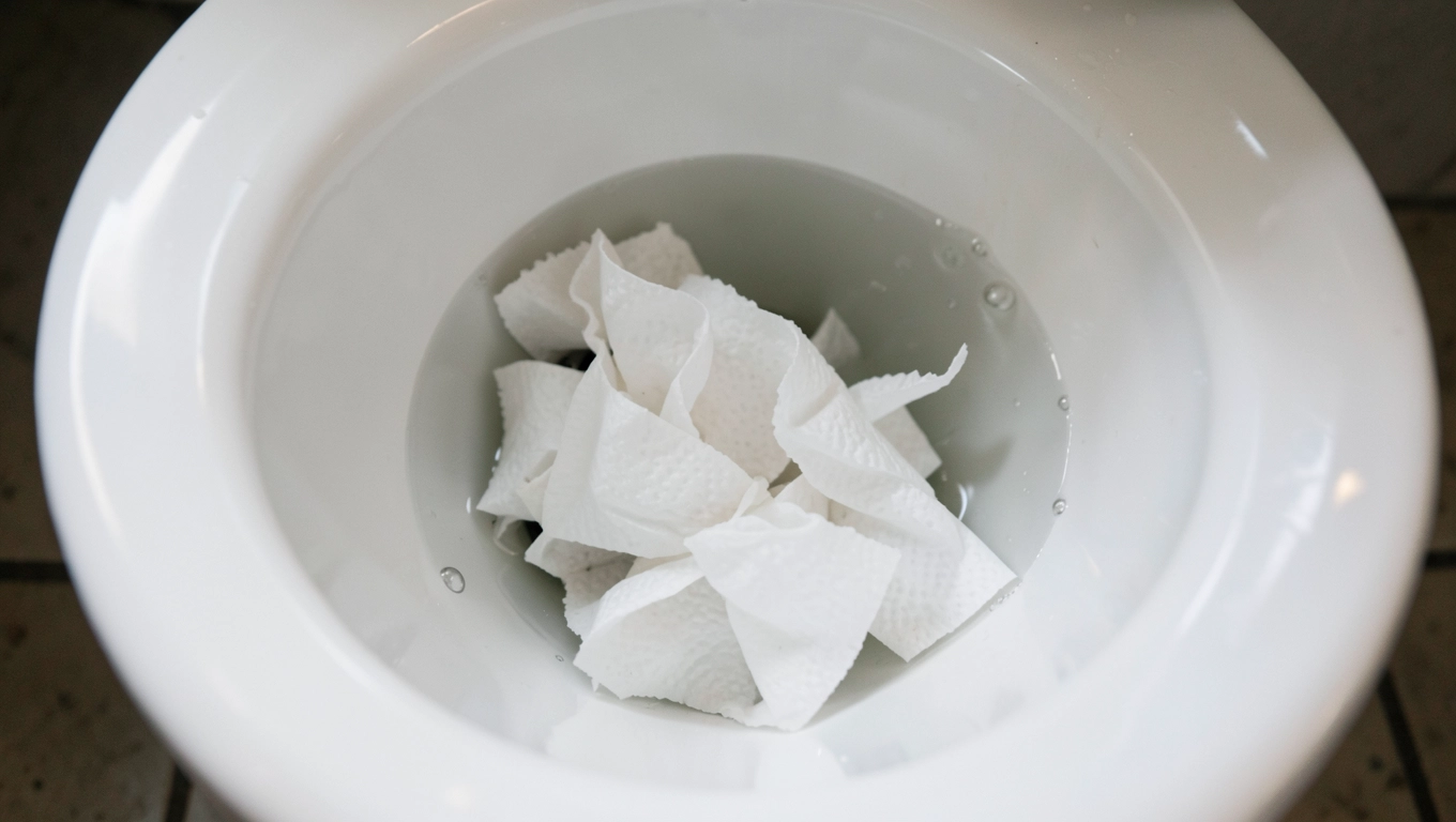 zatory sedesu od ręczników papierowych